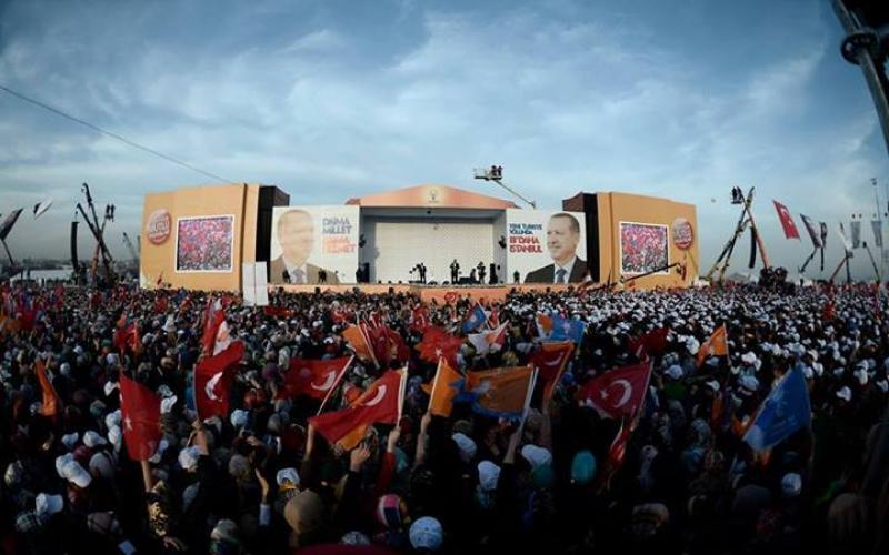 صور: 2 مليون بمهرجان انتخابي بحضور أردوغان