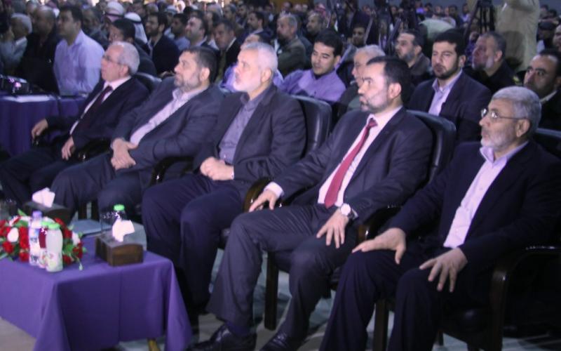 صور: هنية يشارك حفل اختتام حملة "غزة نظيفة"