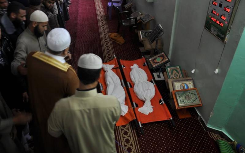 صور: تشييع ضحايا حريق رفح