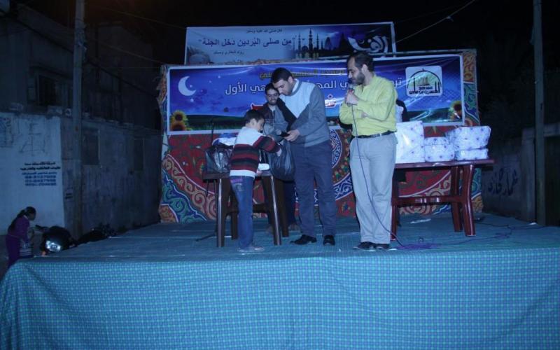بالصور: مسجد "الحسين" يعقد أمسية ترفيهيّة