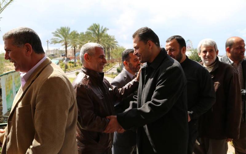 صور: "حماس" تكرم خدمات البريج لكرة السلة