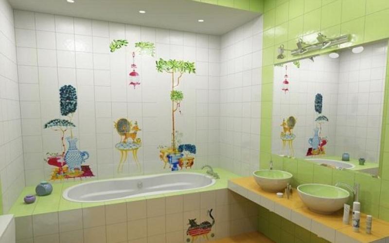 صور: ديكورات لحمامات الأطفال