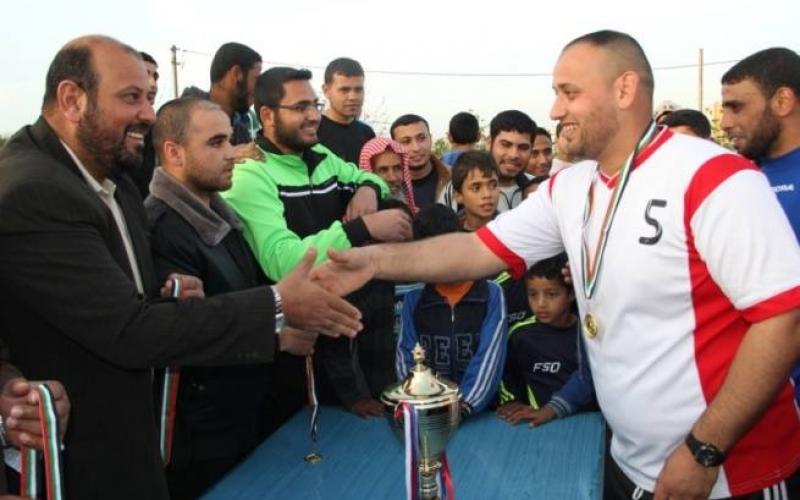 بالصور: "النصر" يتوج ببطولة اليرموك بالمغازي