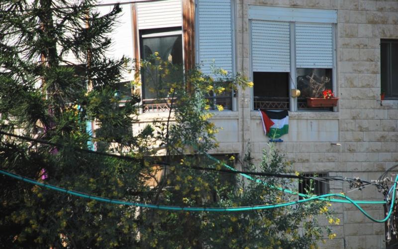في حيفا المحتلة..علم فلسطين على كل شباك (صور)