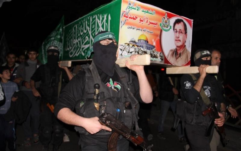 صور: مسيرات بغزة تنديداً باستشهاد "أبو حمدية"