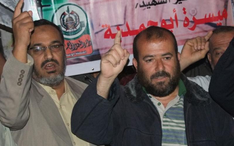 بالصور: جماهير الوسطى تنتفض غضباً لاستشهاد "أبو حمدية"
