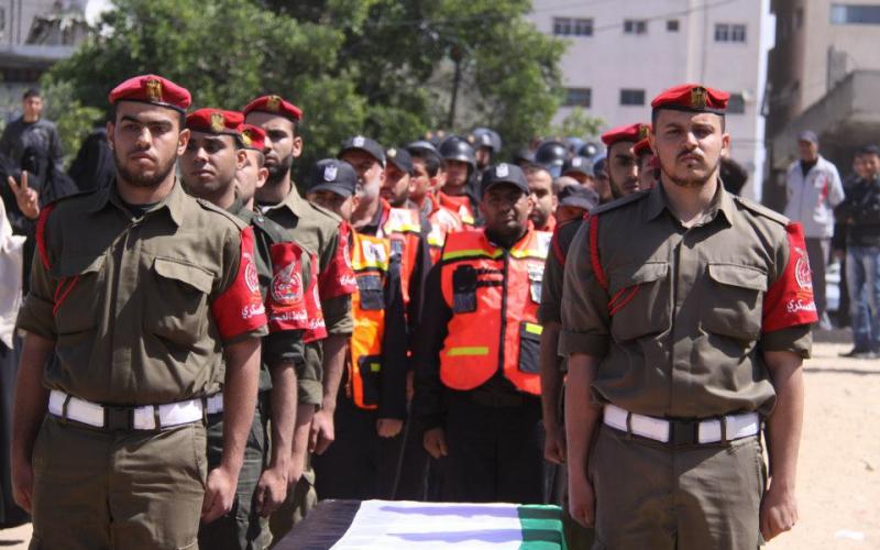 صور: الداخلية تنظم جنازة شرفية للشهيد أبو حمدية