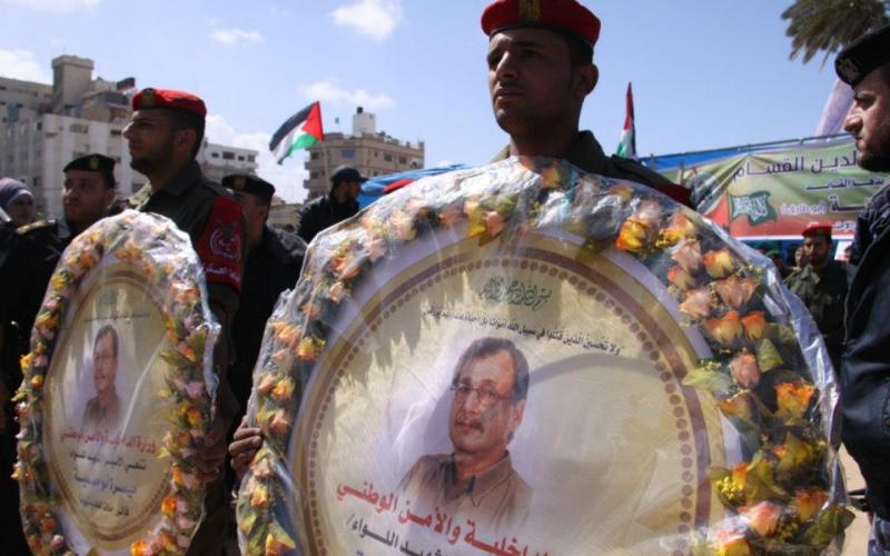 صور: الداخلية تنظم جنازة شرفية للشهيد أبو حمدية