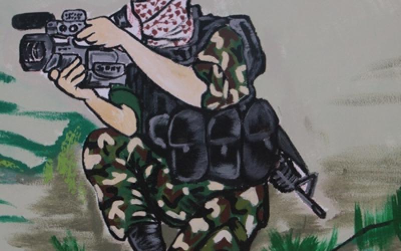 صور: جدارية للقسام شمال قطاع غزة