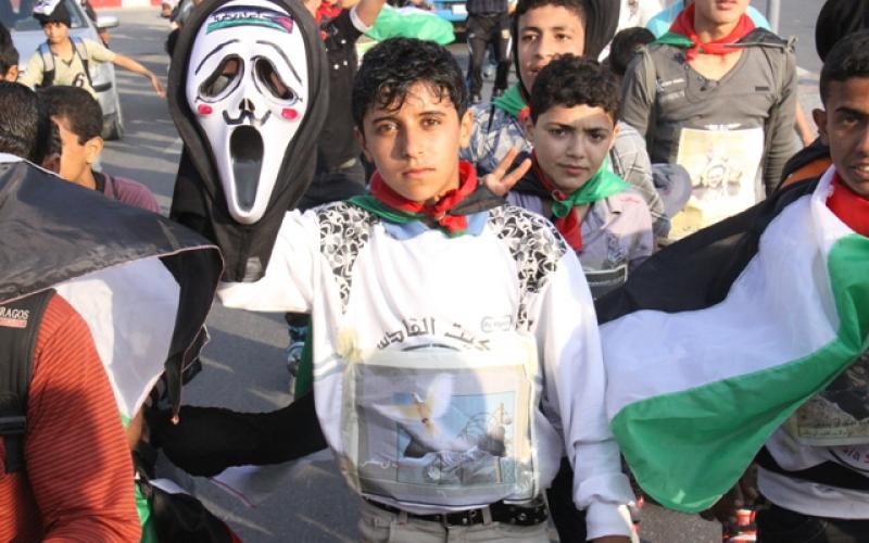 صور: عرض للتزلج برفح تضامناً مع الأسرى