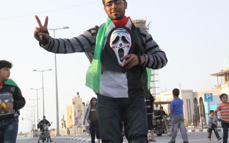 صور: عرض للتزلج برفح تضامناً مع الأسرى