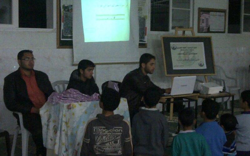 "الكتلة" تنظم مسابقة إلكترونية بالمغازي