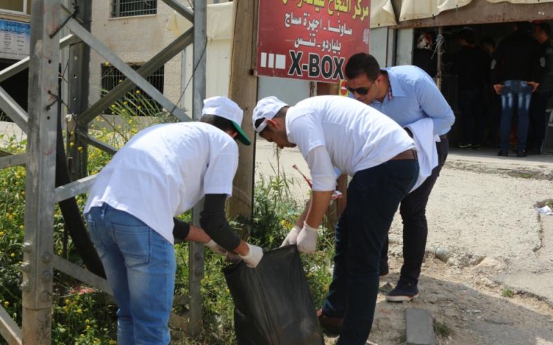 بالصور: حملة خضراء بجامعة النجاح بنابلس
