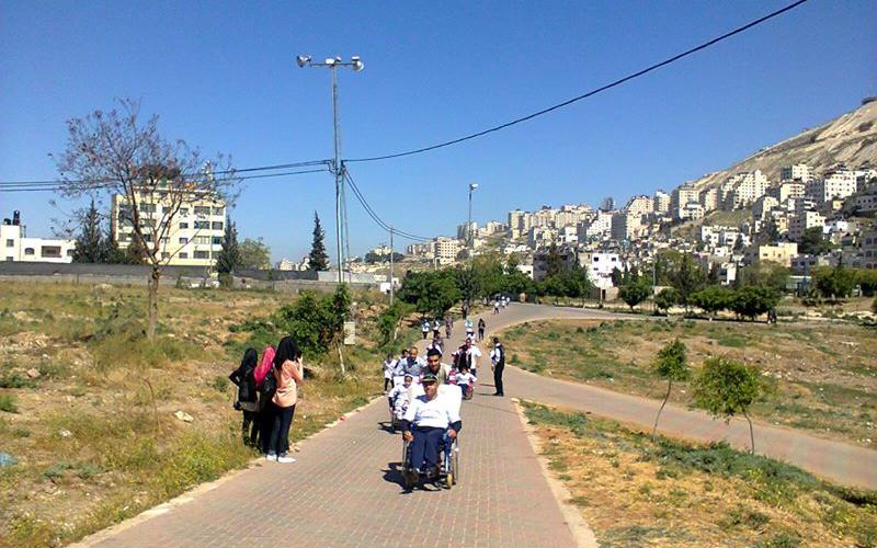 صور: سباق لذوي الإعاقات في نابلس