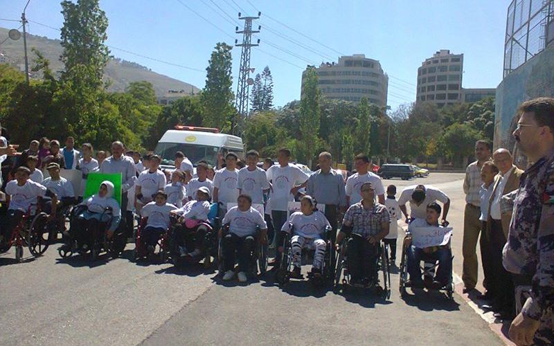 صور: سباق لذوي الإعاقات في نابلس