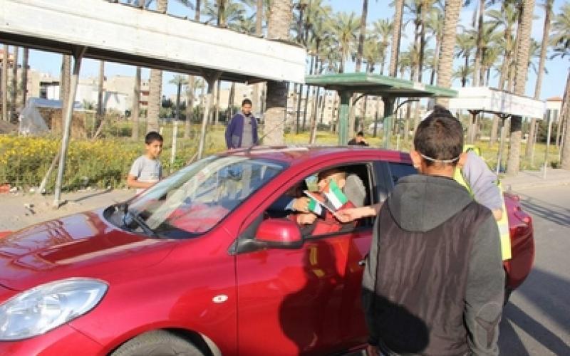 بالصور: حماس تنظم حملة "انتماء وعطاء" بدير البلح