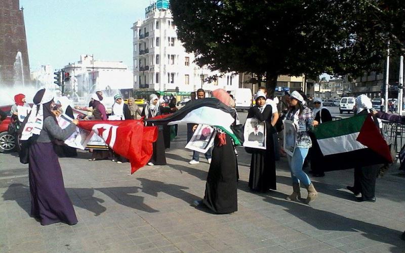 صور: تظاهرة بتونس بيوم الأسير الفلسطيني