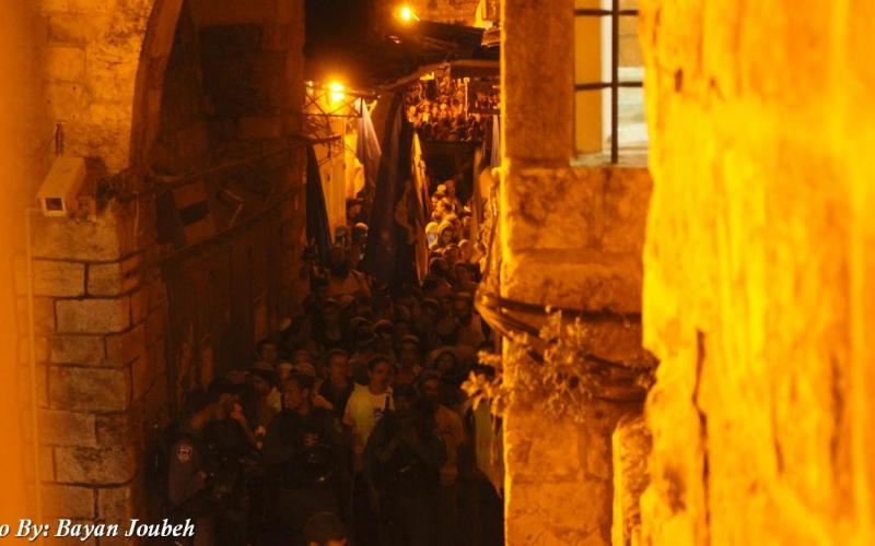 صور: مسيرة للمستوطنين في القدس