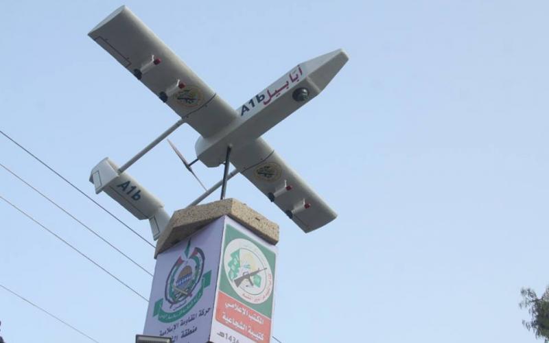صور: طائرة أبابيل وسط حي الشجاعية
