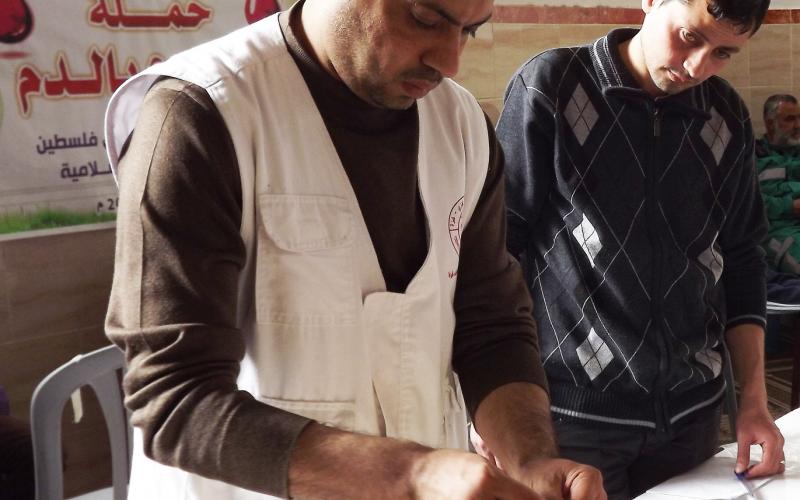 صور: اتحاد العمال ينظم حملة للتبرع بالدم