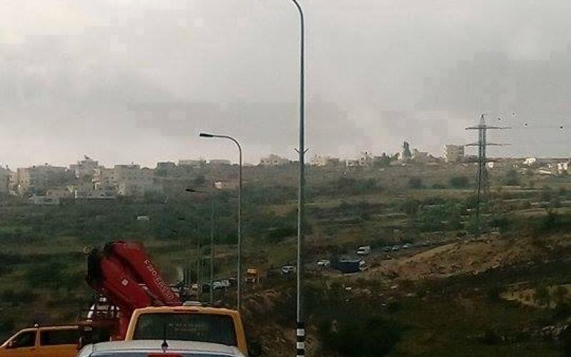 صور: حادث سير على طريق حلحول
