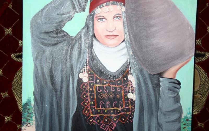 بالصور: فتى غزّي يجسد المعاناة بريشته المتواضعة