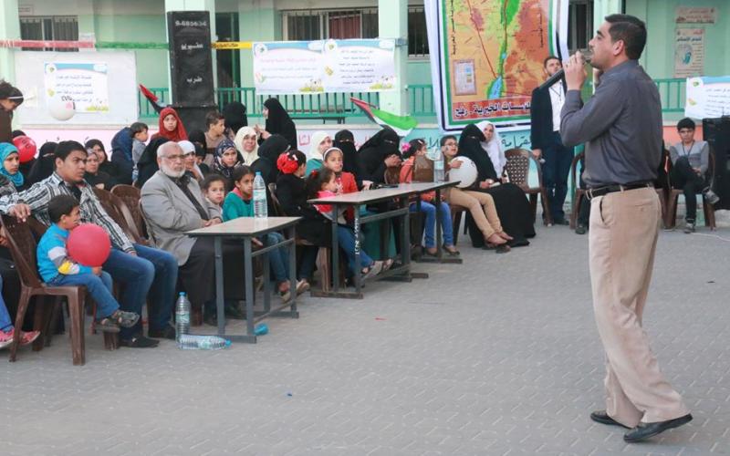 صور: يومٌ ترفيهي للأيتام برفح