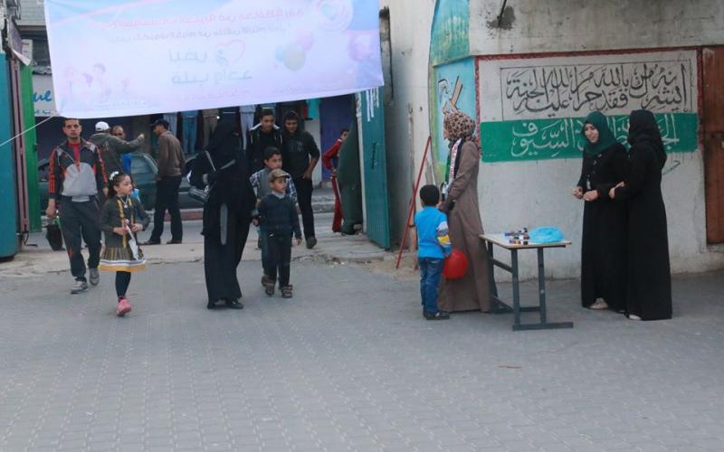 صور: يومٌ ترفيهي للأيتام برفح