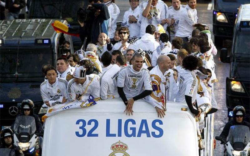 صور.. احتفال "الريال" بالفوز في الدوري الأسباني