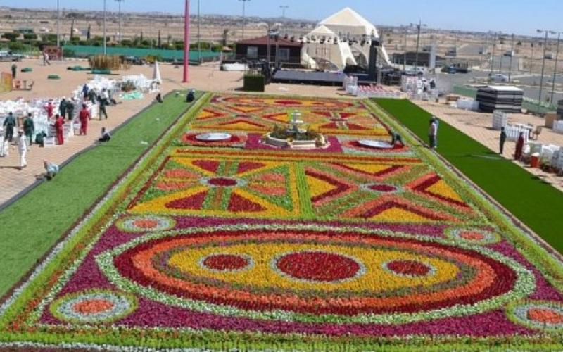 أكبر سجادة زهور في العالم بالسعودية (صور)