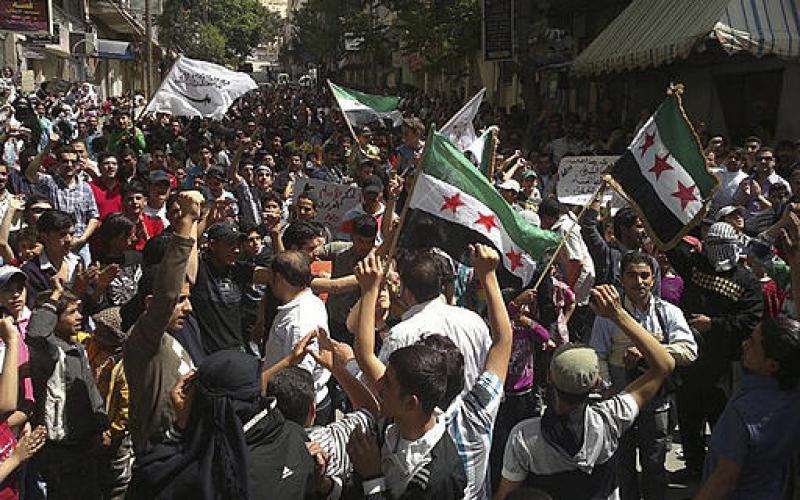 صور.. جمعة "دمشق موعدنا القريب" بسوريا