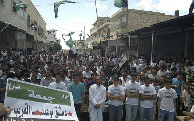 صور.. جمعة "دمشق موعدنا القريب" بسوريا