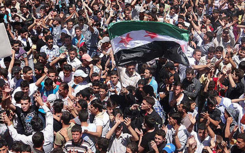 صور.. جمعة "دمشق موعدنا القريب" بسوريا