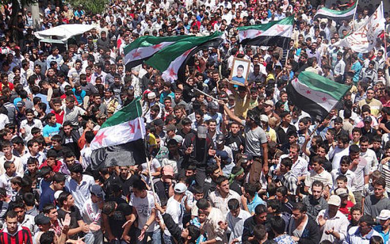 صور.. جمعة "دمشق موعدنا القريب" بسوريا