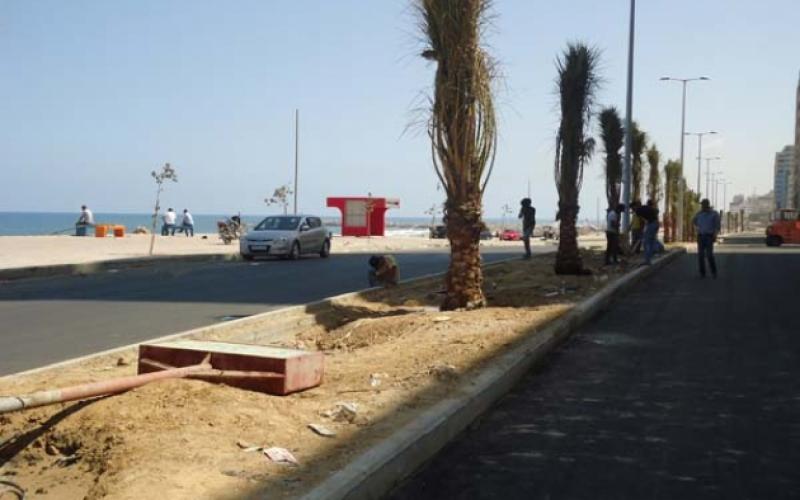 صور .. شارع الرشيد"البحر" يستعد للافتتاح