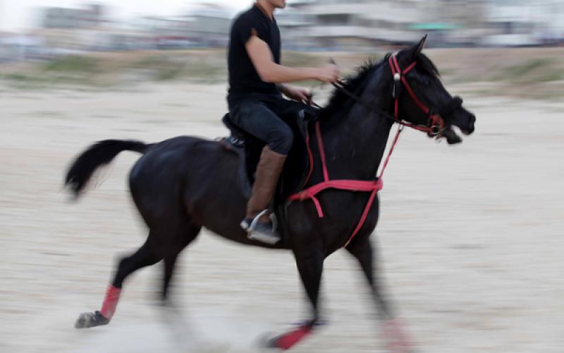 صور: اكتظاظ بحر "غزة" بالمصطافين