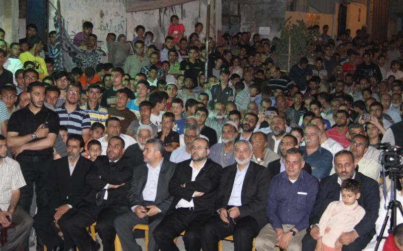 صور: هنية والقسام يشاركان في حفل تأبين المدهون‎
