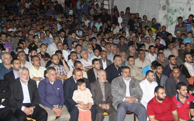 صور: هنية والقسام يشاركان في حفل تأبين المدهون‎