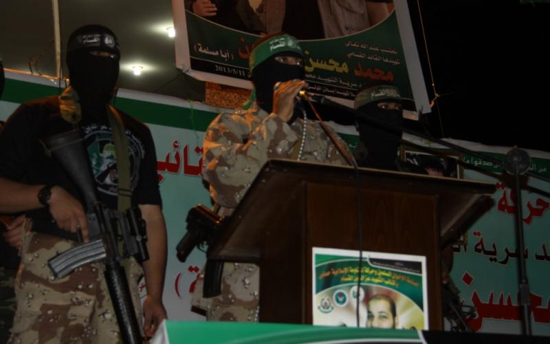 صور: هنية والقسام يشاركان في حفل تأبين المدهون‎