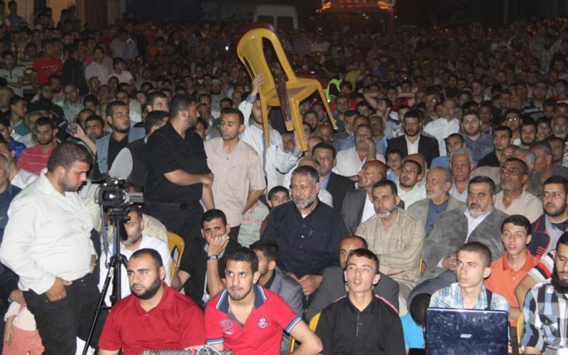 صور: هنية والقسام يشاركان في حفل تأبين المدهون‎