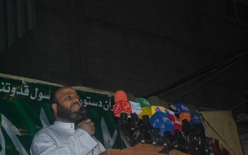 صور: حماس تنظم مسيرة تضامناً مع الأقصى