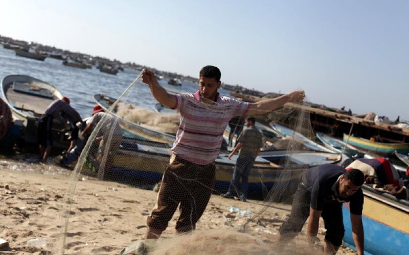 صور: صيادو غزة بعد فتح مساحة الصيد