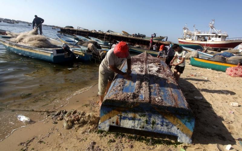 صور: صيادو غزة بعد فتح مساحة الصيد