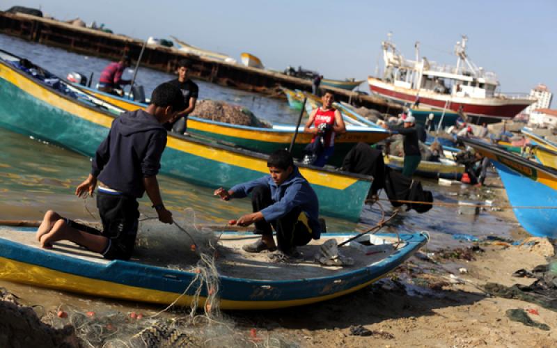 صور: صيادو غزة بعد فتح مساحة الصيد