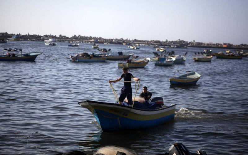 صور: صيادو غزة بعد فتح مساحة الصيد