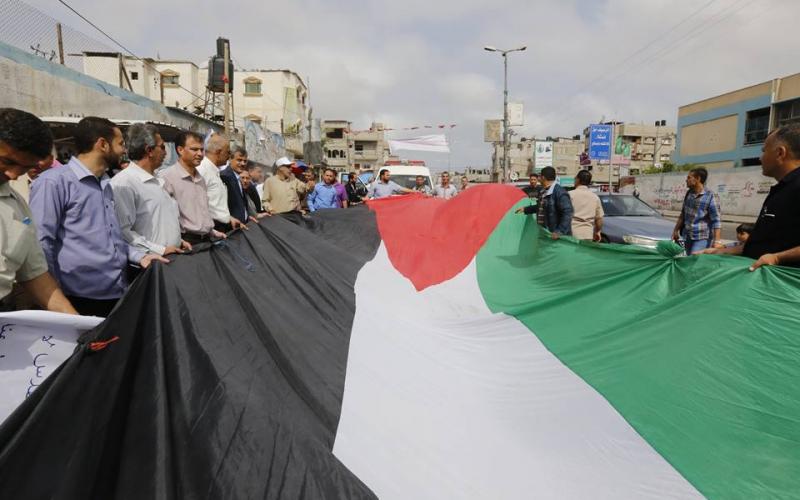 بالصور: أطفال خانيونس يحيون ذكرى النكبة