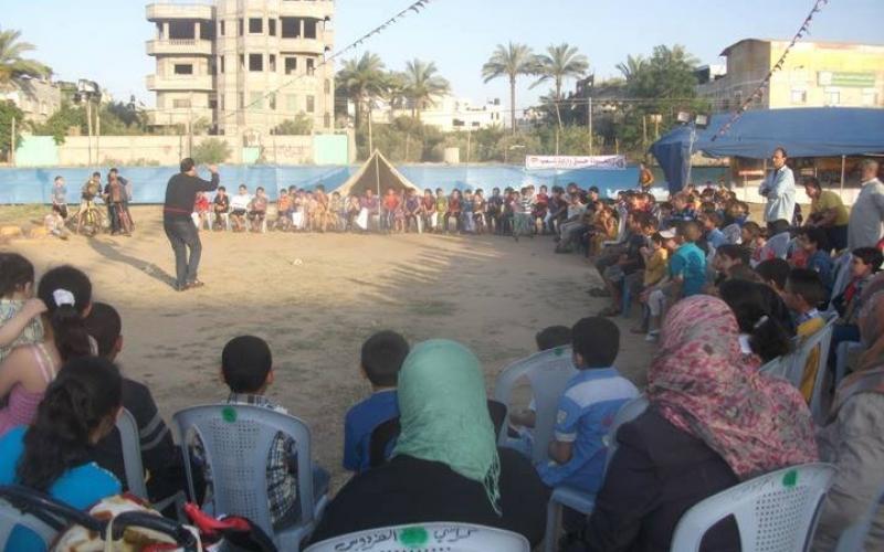 صور: أطفال المغازي يحيون ذكرى النكبة