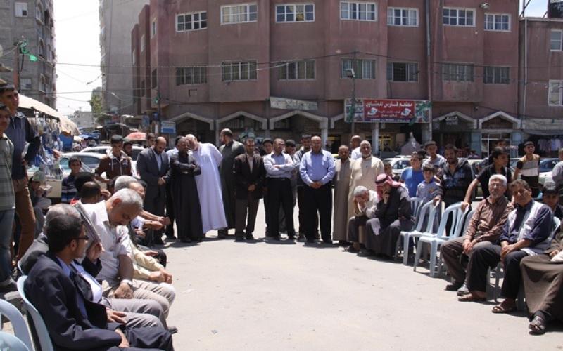 بالصور: حماس تفتح خيمة العودة بخان يونس