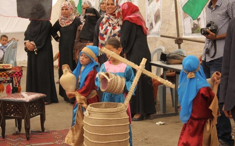 بالصور: حماس تفتح خيمة العودة بخان يونس