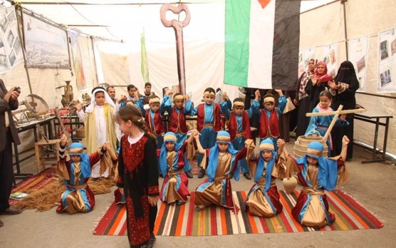 بالصور: حماس تفتح خيمة العودة بخان يونس